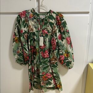 Mille resort luxury Floral Green Dress